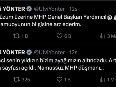 MHP’de üst düzey istifa: ‘Yüzsüzlüğün âlemi yoktur’