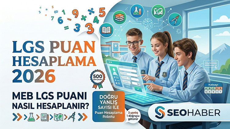 LGS PUAN HESAPLAMA 2026 EKRANI (NET PUAN) || MEB LGS Puanı Nasıl Hesaplanır? Doğru Yanlış Sayısı ile LGS Puan Hesaplama Robotu